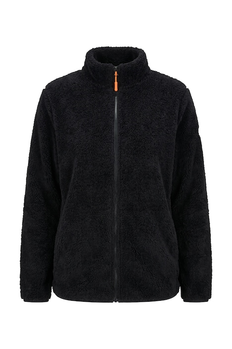 Fleecejacke, Teddyfleece, Stehkragen, Langarm