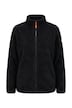 Fleecejacke, Teddyfleece, Stehkragen, Langarm