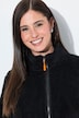 Fleecejacke, Teddyfleece, Stehkragen, Langarm