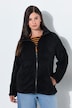 Fleecejacke, Teddyfleece, Stehkragen, Langarm