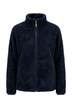 Fleecejacke, Teddyfleece, Stehkragen, Langarm