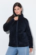 Fleecejacke, Teddyfleece, Stehkragen, Langarm