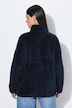 Fleecejacke, Teddyfleece, Stehkragen, Langarm