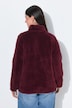 Fleecejacke, Teddyfleece, Stehkragen, Langarm