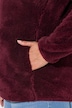 Fleecejacke, Teddyfleece, Stehkragen, Langarm