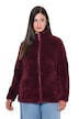 Fleecejacke, Teddyfleece, Stehkragen, Langarm