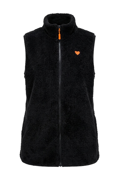 Fleece-Weste, Kuschelfleece, Stehkragen, ärmellos