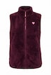 Fleece-Weste, Kuschelfleece, Stehkragen, ärmellos