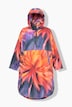Functionele regencape, unisex, print, capuchon