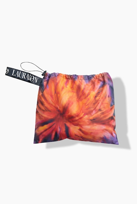 Functionele regencape, unisex, print, capuchon