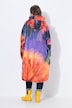 Functionele regencape, unisex, print, capuchon