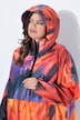 Functionele regencape, unisex, print, capuchon