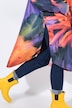 Functionele regencape, unisex, print, capuchon