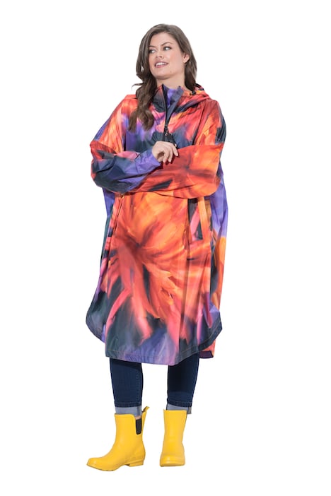 Funkční pláštěnka do deště, unisex, potisk, kapuce