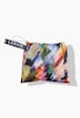 Functionele regencape, unisex, print, capuchon