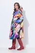 Functionele regencape, unisex, print, capuchon
