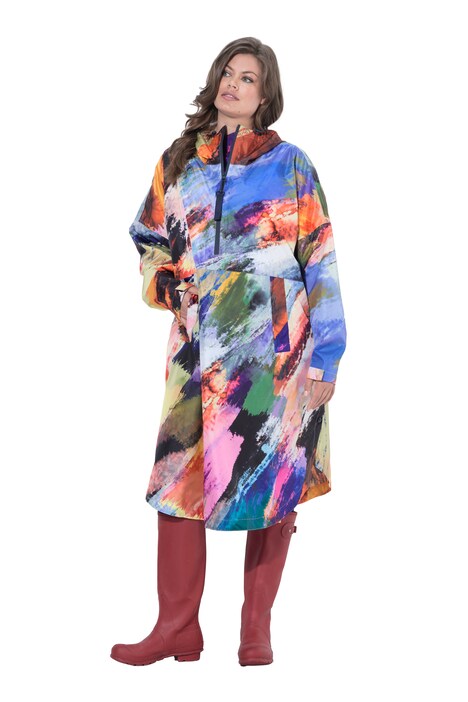 Funkční pláštěnka do deště, unisex, potisk, kapuce