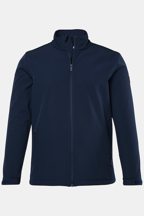 Softshell jas, opstaande kraag, ritssluiting, fleece binnenkant, tot 8XL