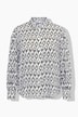 Bluse, bedruckt, Oversized, Hemdkragen, Langarm