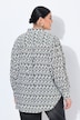 Bluse, bedruckt, Oversized, Hemdkragen, Langarm
