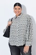 Bluse, bedruckt, Oversized, Hemdkragen, Langarm