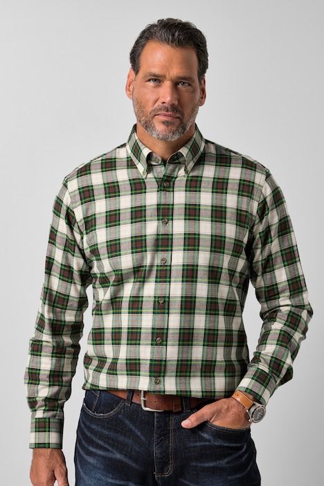 Karohemd, Langarm, Flanell, Modern Fit, bis 8 XL
