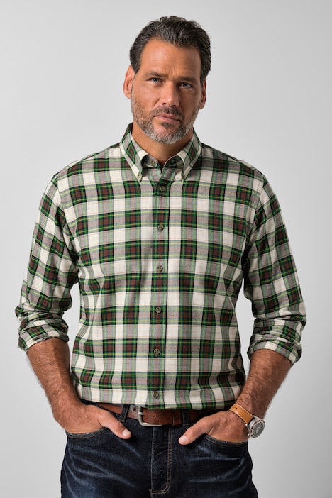 Karohemd, Langarm, Flanell, Modern Fit, bis 8 XL