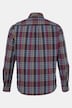 Ternet skjorte, langærmet, skjult button-down krave, moderne pasform, op til 8 XL