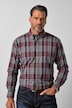 Ternet skjorte, langærmet, skjult button-down krave, moderne pasform, op til 8 XL