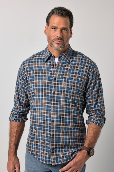 Karohemd, Langarm, Flanell, Modern Fit, bis 8 XL