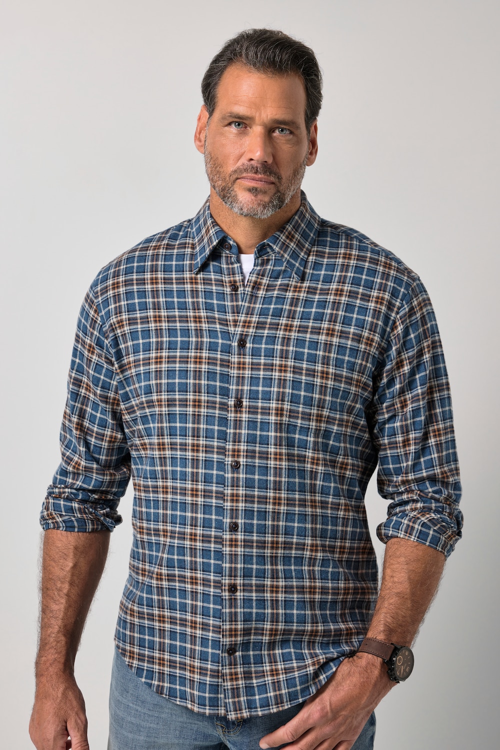 Karohemd, Langarm, Flanell, Modern Fit, bis 8 XL