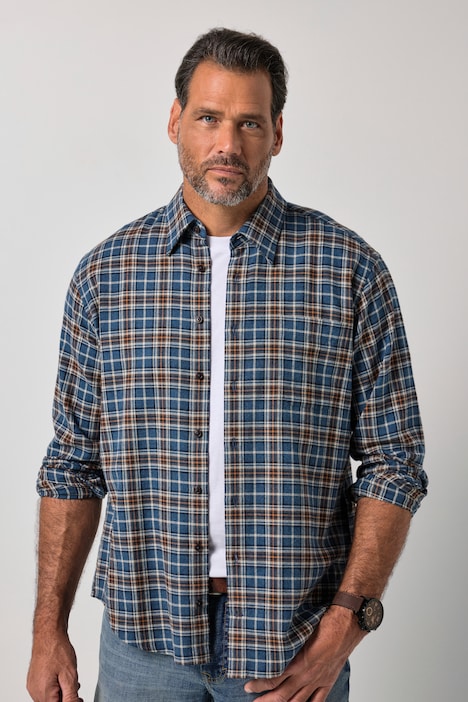 Karohemd, Langarm, Flanell, Modern Fit, bis 8 XL
