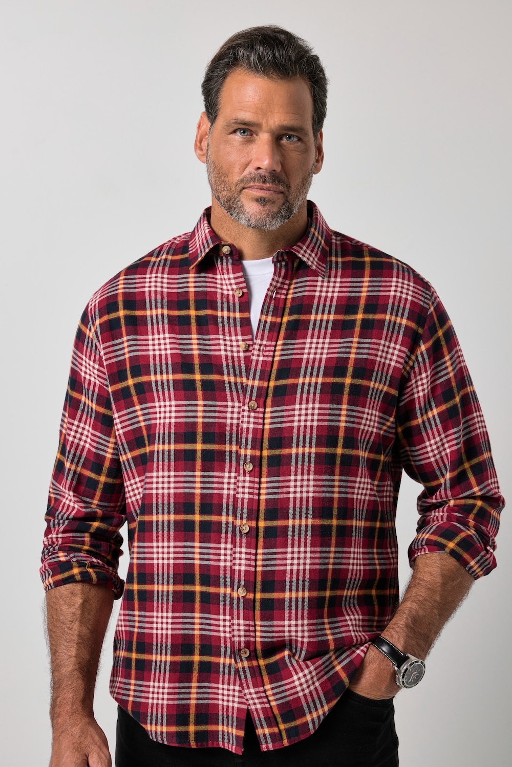 Karohemd, Langarm, Flanell, Modern Fit, bis 8 XL