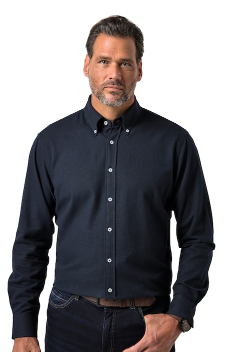 Flanelová košile, dlouhé rukávy, moderní střih, do vel. 8XL
