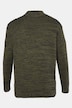 Jumper, tofarvet grovstrik, ståkrave, op til str. 7XL