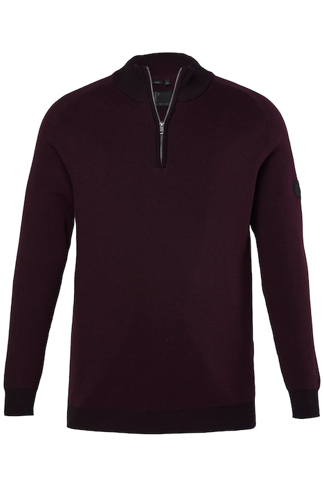 Mikina se stojáčkem a krátkým zipem, CashmereTouch, stojáček se zipem, do vel. 7XL