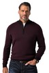 Mikina se stojáčkem a krátkým zipem, CashmereTouch, stojáček se zipem, do vel. 7XL