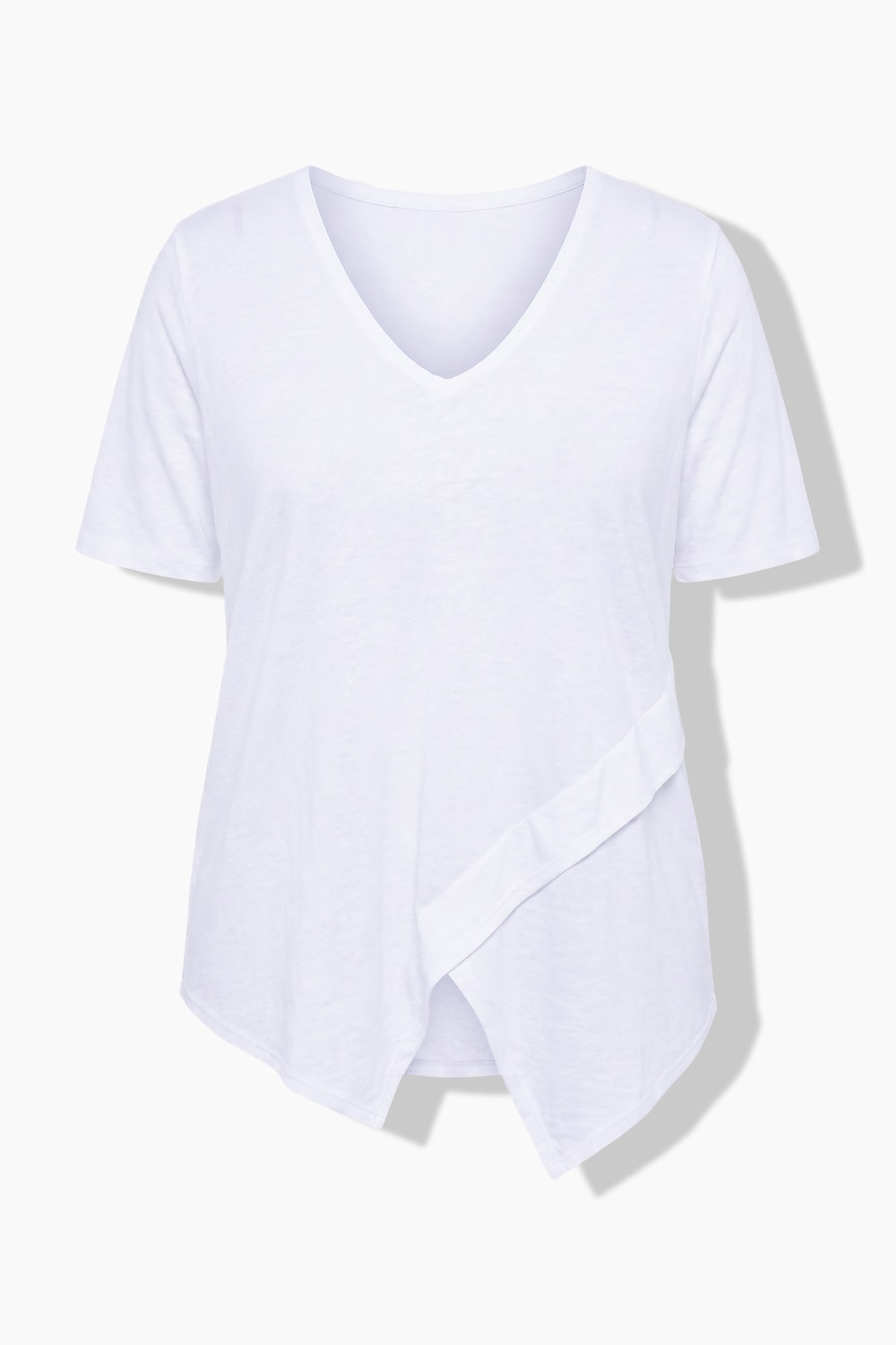 Stora storlekar Blusskjorta, Dam, vit, storlek: 56, Polyester/Viskos, Angel of Style