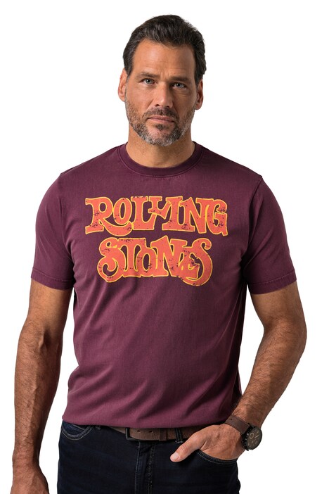 Tričko s potiskem kapely, polo rukávy, The Rolling Stones, vintage vzhled, do vel. 8 XL