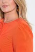 Bluse, A-Linie, Pailletten-Stickerei, Langarm