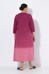 Jerseykleid, Batikmuster, A-Linie, V-Ausschnitt, 3/4-Arm