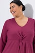 Jerseykleid, Batikmuster, A-Linie, V-Ausschnitt, 3/4-Arm