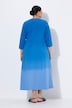 Jerseykleid, Batikmuster, A-Linie, V-Ausschnitt, 3/4-Arm