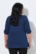 Longshirt, Puffärmel, V-Ausschnitt, 3/4-Arm