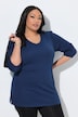 Longshirt, Puffärmel, V-Ausschnitt, 3/4-Arm