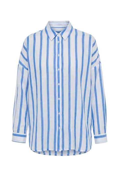 Halenka, volný střih, pruhy, citronový motiv