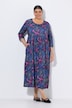 Jerseykleid, A-Linie, Rundhals, 3/4-Arm, Taschen
