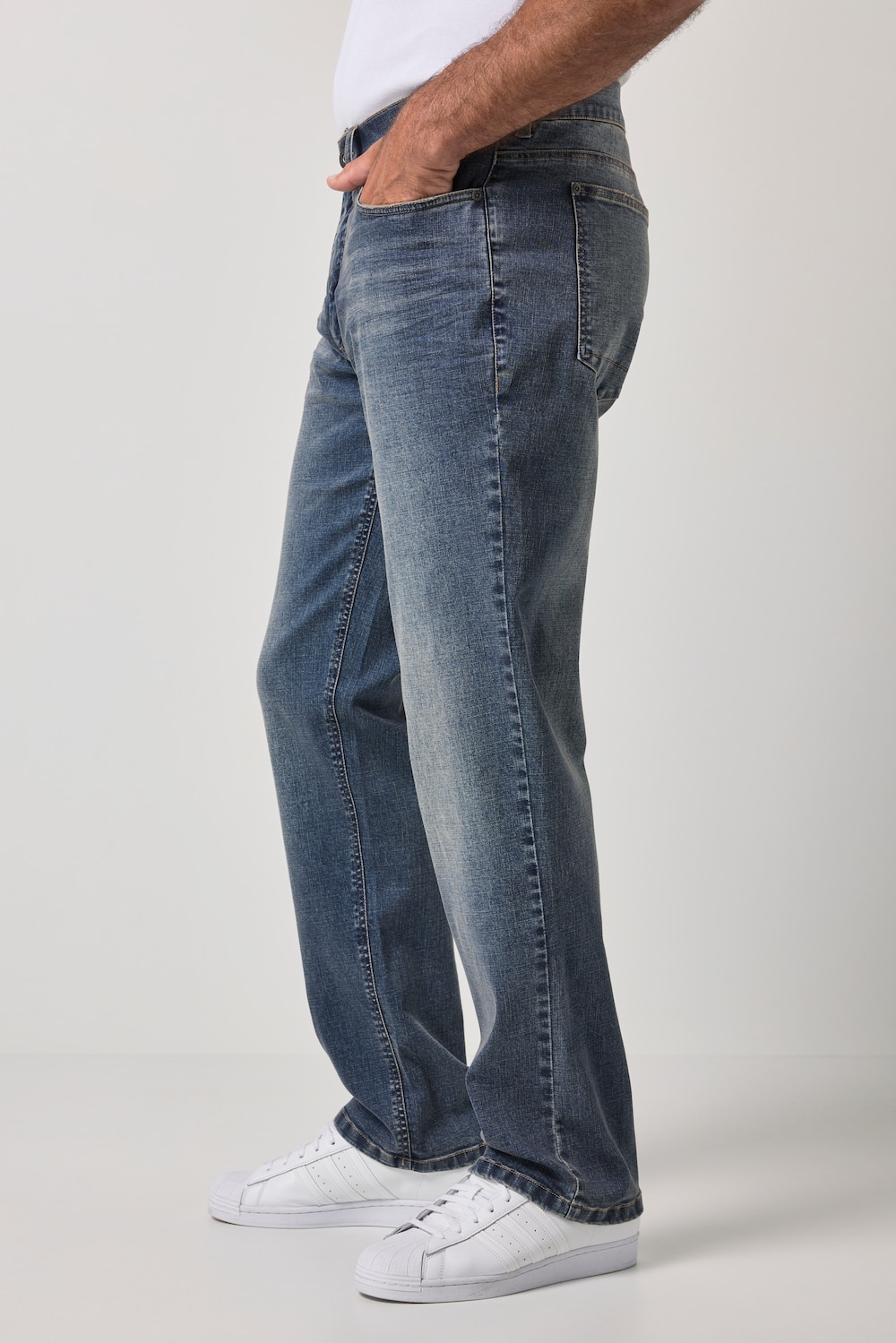 Stora storlekar Jeans, Her, blå, storlek: 52, Bomull/Polyester, JP1880