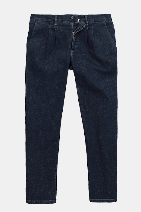 Chino jeansFLEXNAMIC®, denim, mavevenlig pasform, tilspidset løs pasform, op til størrelse 72