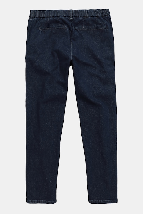 Chino jeansFLEXNAMIC®, denim, mavevenlig pasform, tilspidset løs pasform, op til størrelse 72